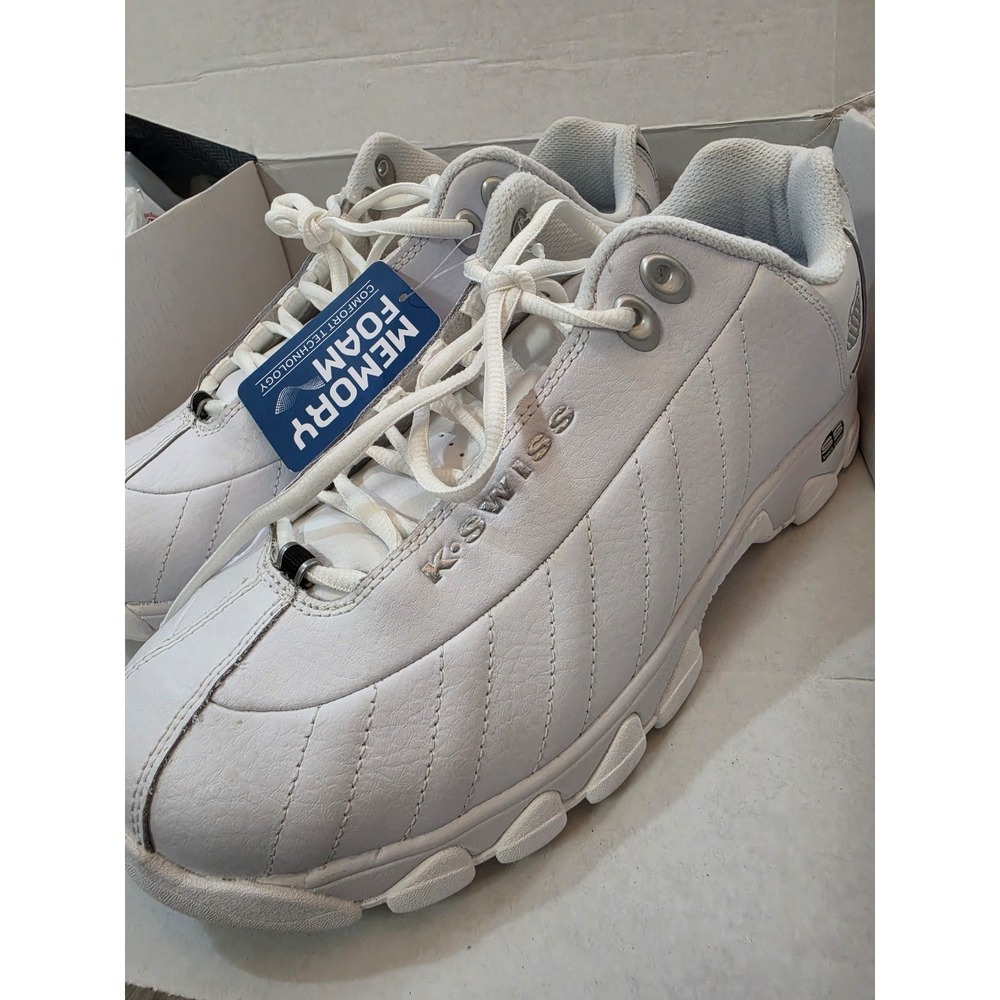 NWT K-Swiss Men's ST329 CMF White Training Sneakers Size 9 XW Extra Wide